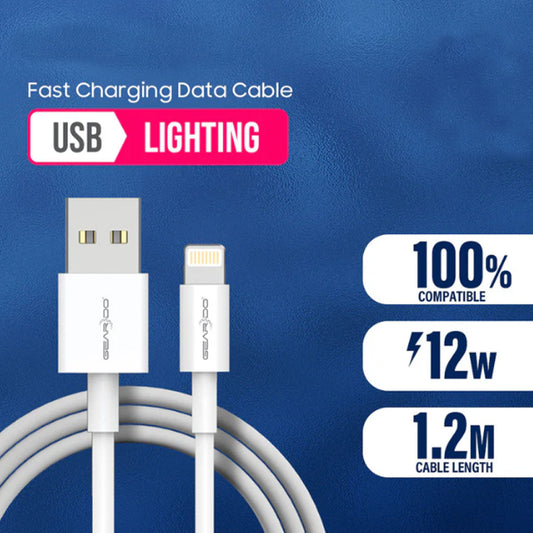 Premium USB to Lightning Charging Data Cable 1.2m 12W