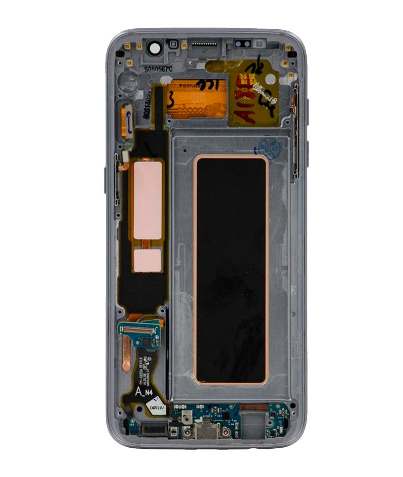 LCD Digitizer Screen Assembly With Frame Service Pack for Galaxy S7 Edge G935 - Black