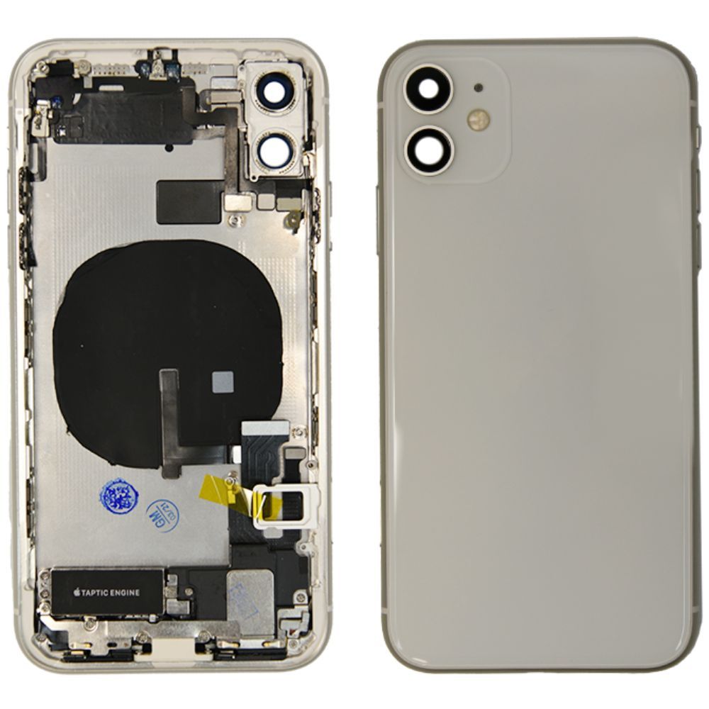 iPhone 11 Back Housing With Small Parts - White