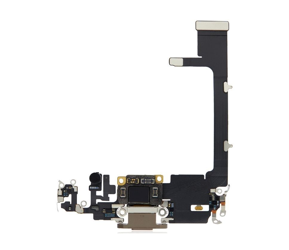 iPhone 11 Pro Charging Port Flex With Small IC - Gold