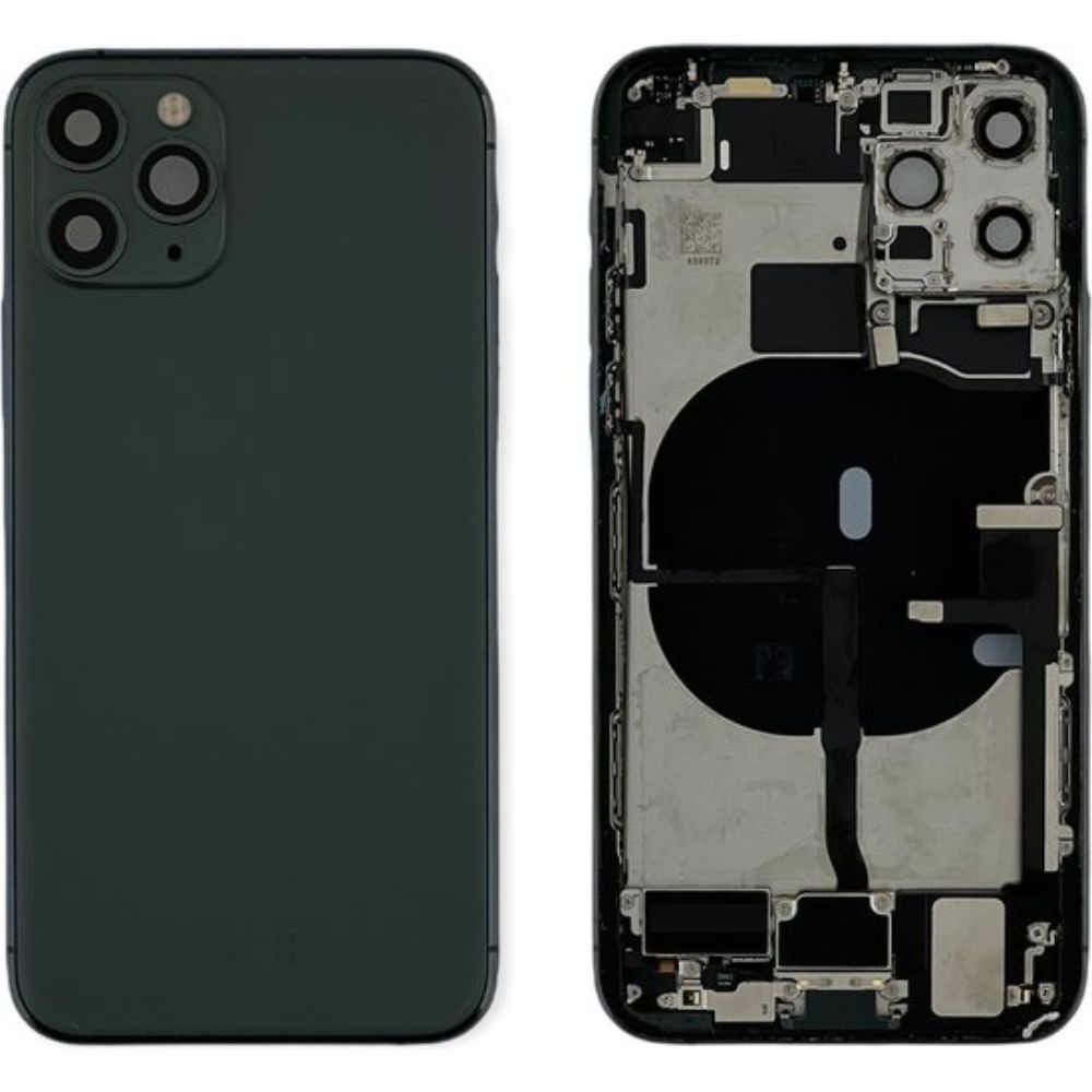 iPhone 11 Pro Back Housing With Small Parts - Midnight Green