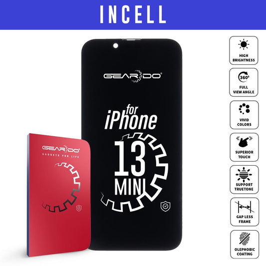 RJ INCELL LCD Touch Screen Assembly + Frame for iPhone 13 Mini