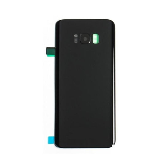 Back Glass Cover Replacement with camera lens For Galaxy S8 Plus G955 - Midnight Black