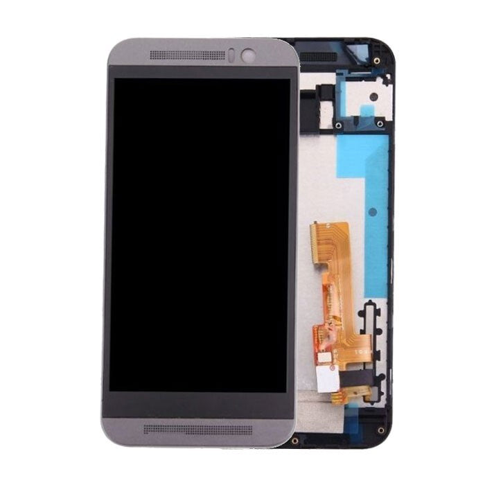 New Replacement LCD Display Touch Screen With Frame for HTC One M9- Grey