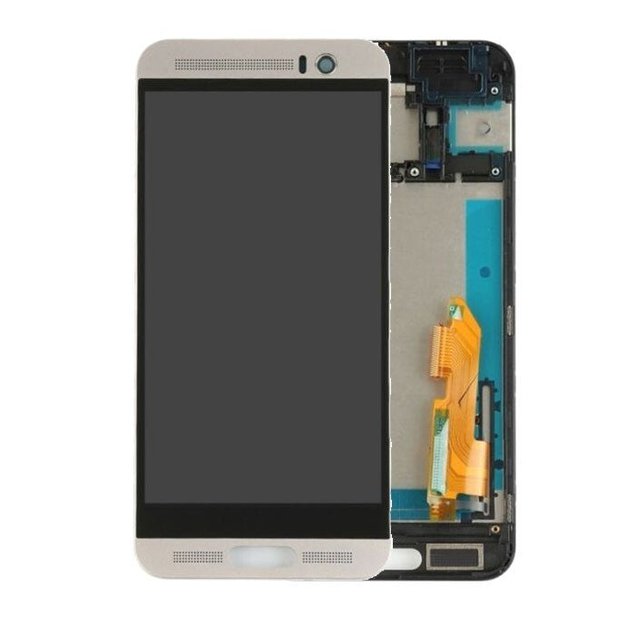 New Replacement LCD Display Touch Screen With Frame for HTC One M9- Silver
