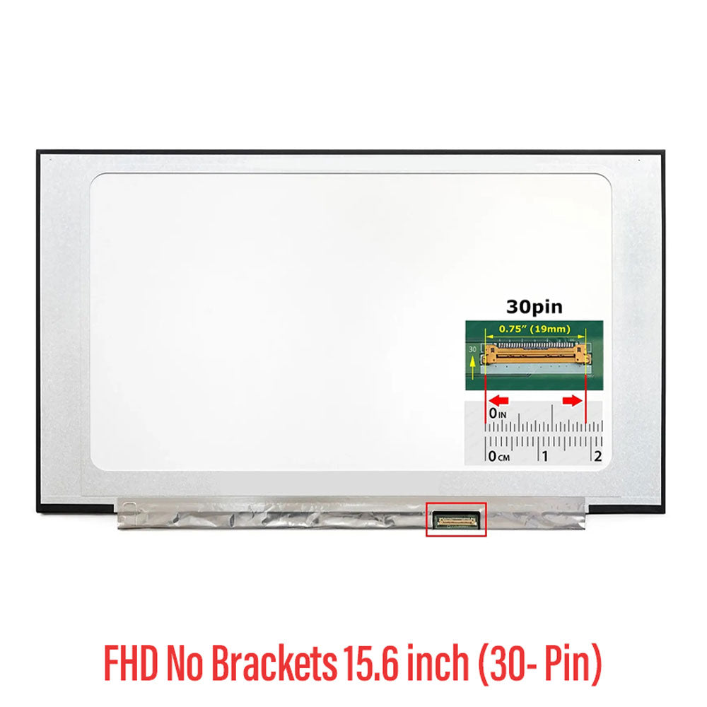B156HTN06.1 Laptop Screen Replacement- FHD No Brackets 15.6 inch (30-Pin)