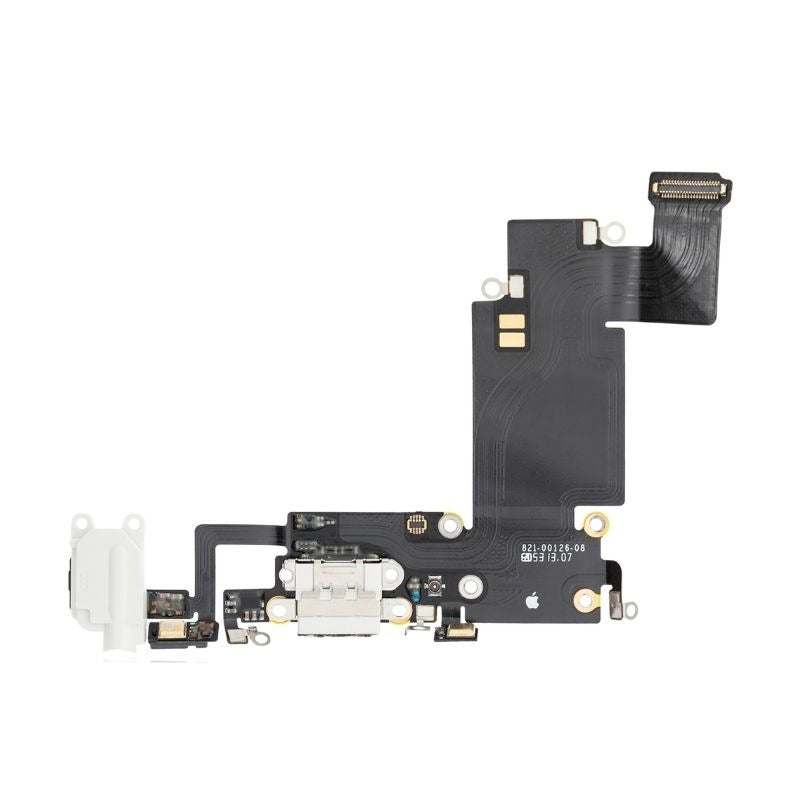 Charging Port Flex Handsfree Port Cable with Mic For iPhone 6S Plus - White