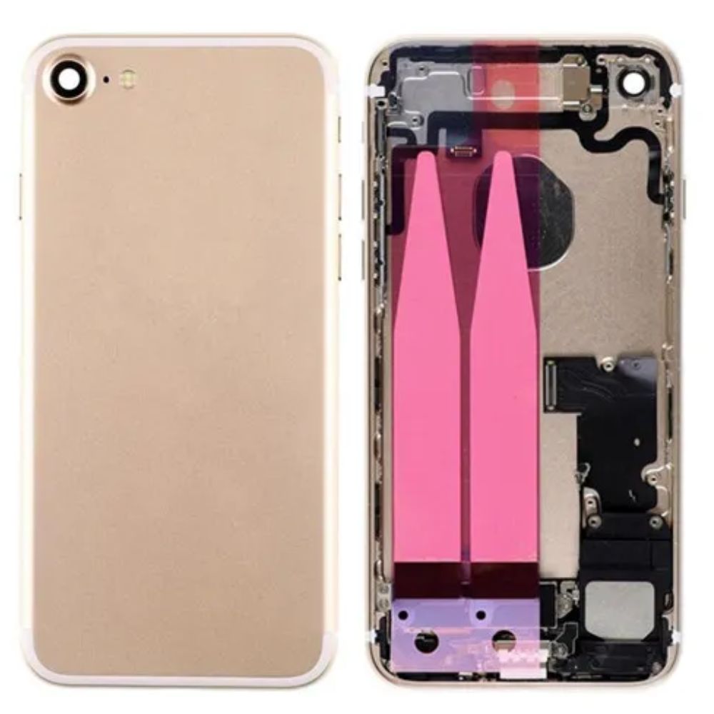 Back Housing with small parts For iPhone 7 - Gold