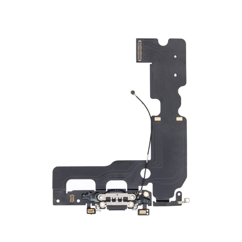Charging Port Flex Cable with Micrphone For iPhone 7 Plus - Black