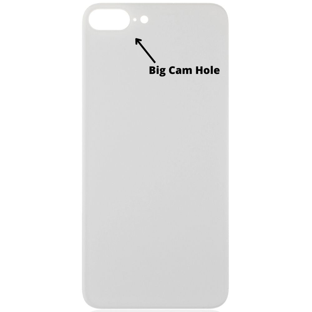 Back Glass Cover (Big Camera Hole) For iPhone 8 Plus - White