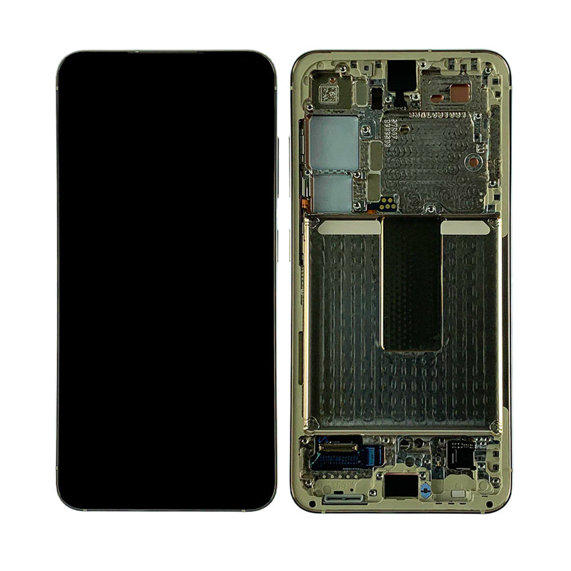 LCD Digitizer Screen Assembly with Frame Service Pack Replacement for Galaxy S23 S911 - Cream