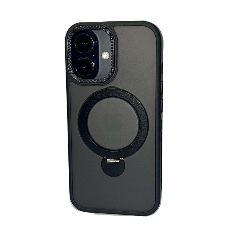 Magnetic Rotative Armour case cover for iPhone 15 Pro - Black