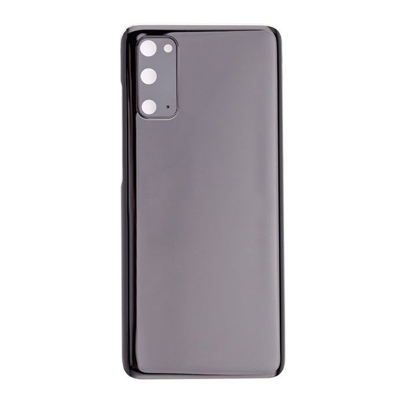 Back Battery Cover Glass Replacement With Camera Lens for Galaxy S20/ S20 5G G981 - Black
