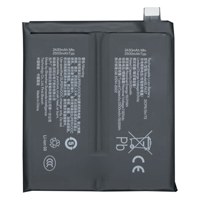 Battery Replacement BLPA37 for Oppo Find X7 Ultra