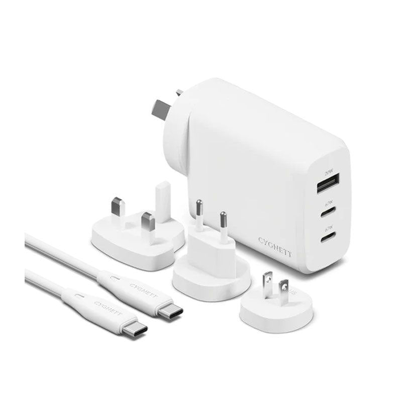 Cygnett Multi Port Travel Wall Charger 67W