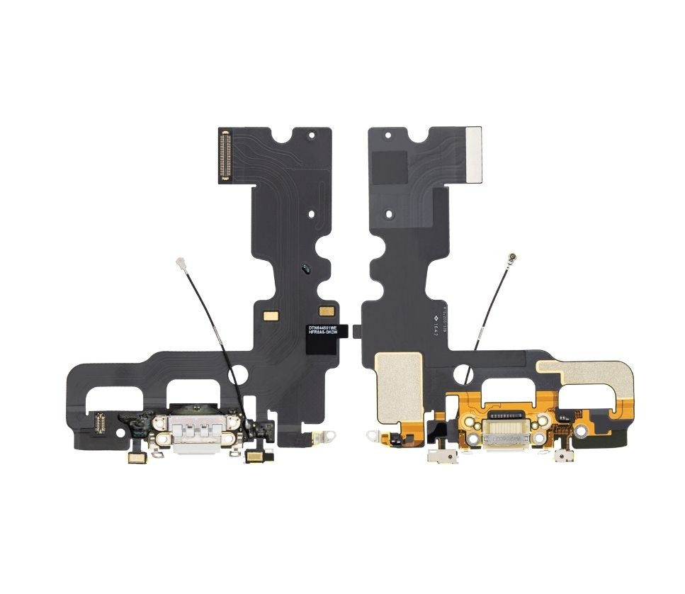 Charging Port Flex Cable with Micrphone For iPhone 7 - White