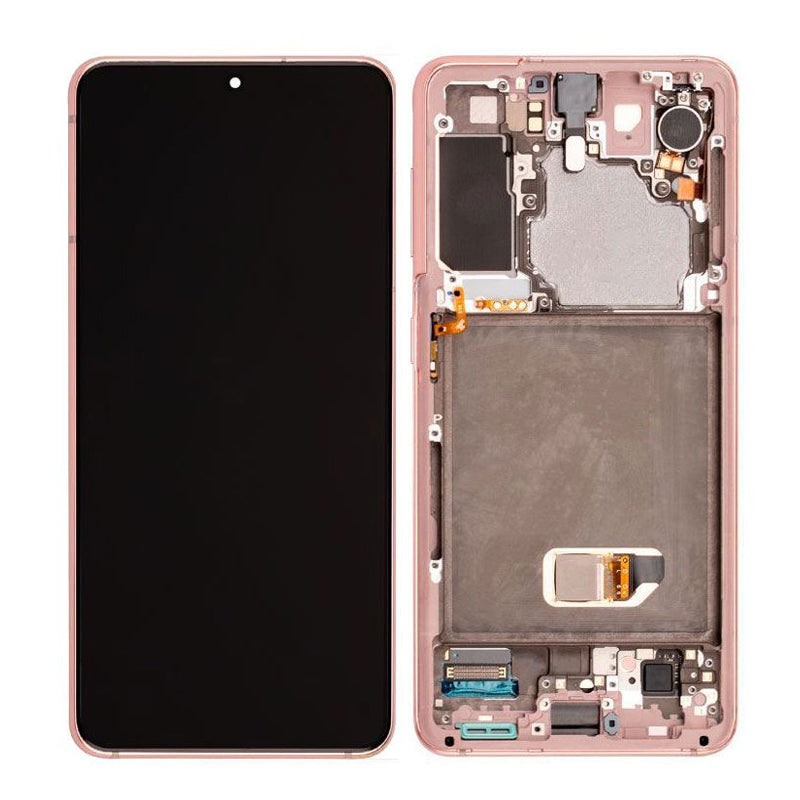 LCD Digitizer Screen Assembly with Frame Service Pack Replacement for Galaxy S21/ S21 5G G990F - Phantom Pink