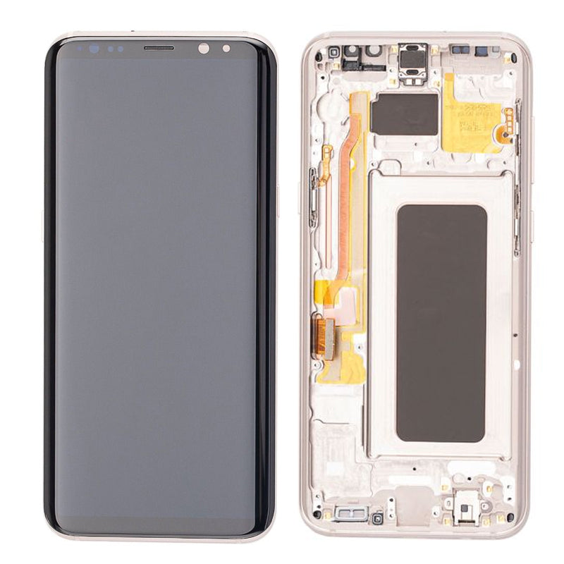 LCD Digitizer Screen Assembly With Frame Service Pack for Galaxy S8 Plus G955 - Maple Gold