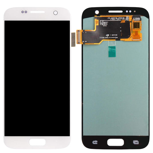 LCD Digitizer Screen Assembly Service Pack for Galaxy S7 G930 -  White