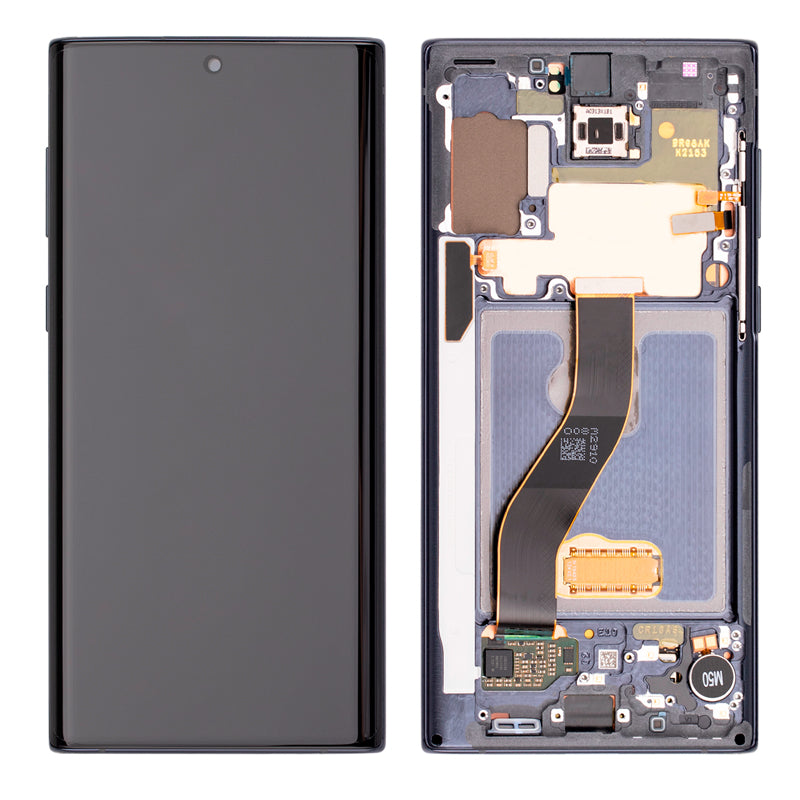 OLED LCD Touch Screen Assembly with Frame for Galaxy Note 10 N970 - Aura Black