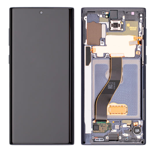 OLED LCD Touch Screen Assembly with Frame for Galaxy Note 10 N970 - Aura Black