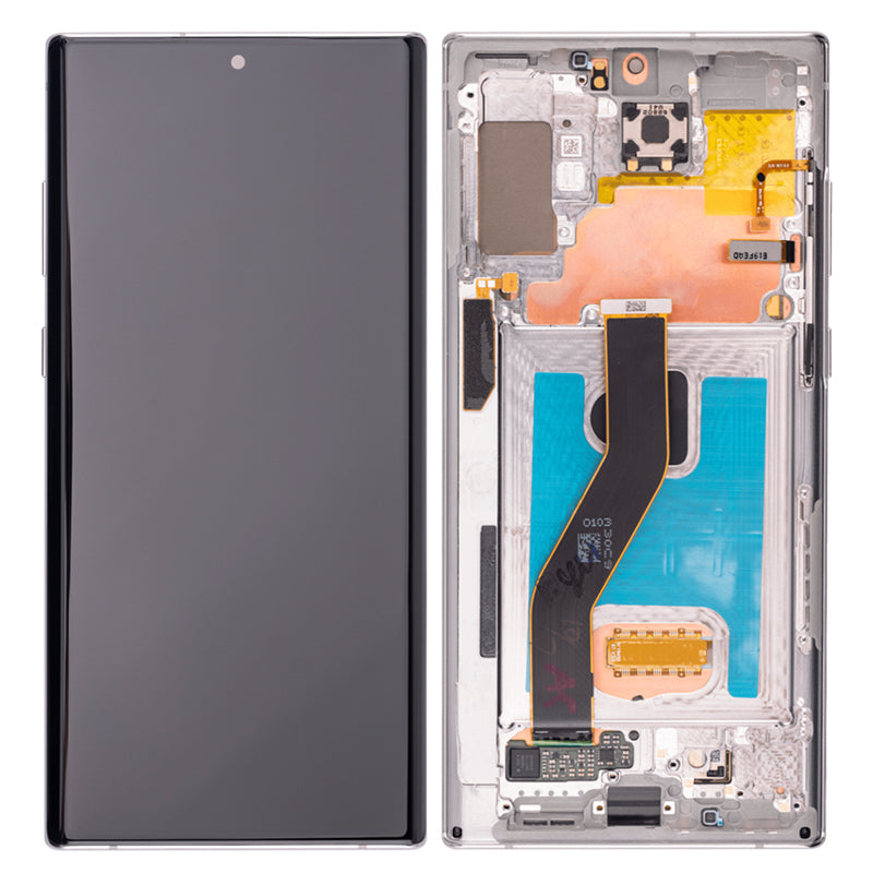 LCD Digitizer Screen Assembly with Frame Service Pack for Galaxy Note 10 Plus / Note 10 Plus 5G - Silver