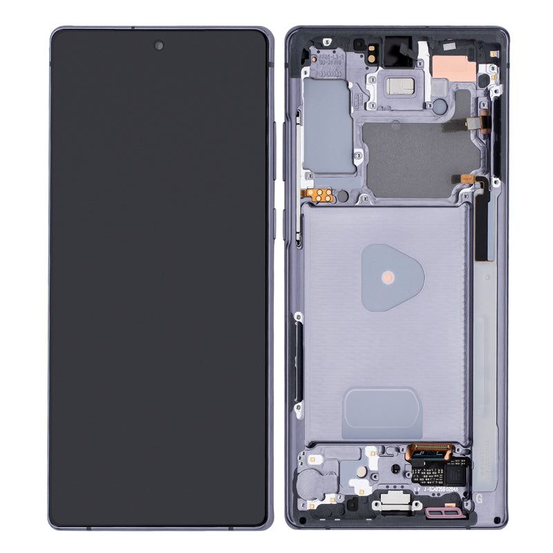 OLED LCD Touch Screen Assembly with Frame For Galaxy Note 20 - Aura Black