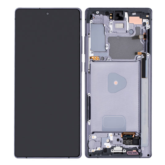 OLED LCD Touch Screen Assembly with Frame For Galaxy Note 20 - Aura Black