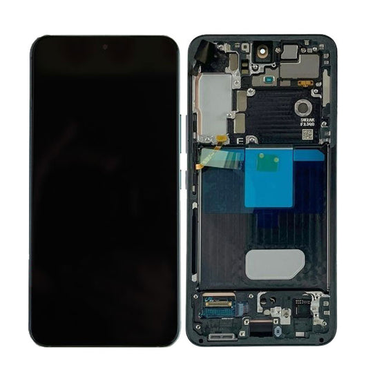 LCD Digitizer Screen Assembly with Frame Service Pack Replacement for Galaxy S22 5G S901 - Graphite