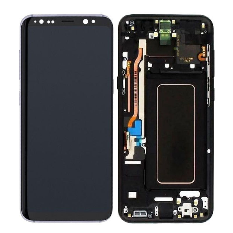 LCD Digitizer Screen Assembly With Frame Service Pack for Galaxy S8 G950 - Midnight Black