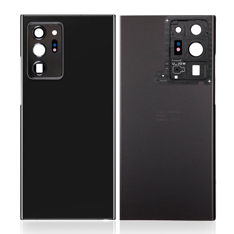 Back Glass Cover with Camera Lens For Galaxy Note 20 Ultra - Mystic Black