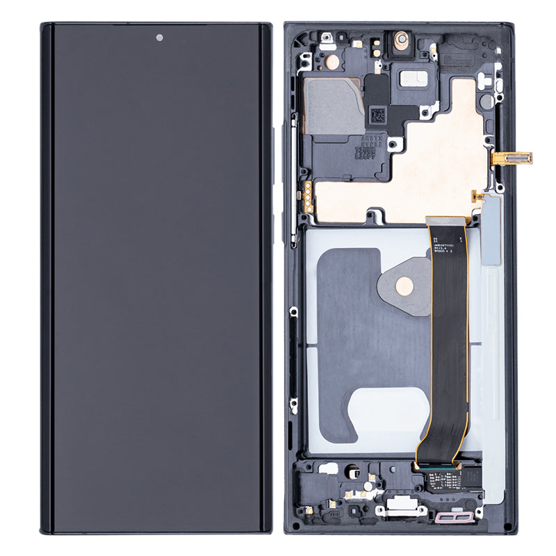 LCD Digitizer Screen Assembly with Frame Service Pack for Galaxy Note 20 Ultra - Mystic Black