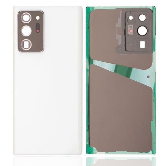 Back Glass Cover with Camera Lens For Galaxy Note 20 Ultra - Mystic White