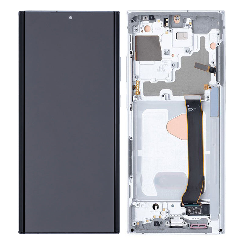 LCD Digitizer Screen Assembly with Frame Service Pack for Galaxy Note 20 Ultra - Mystic White