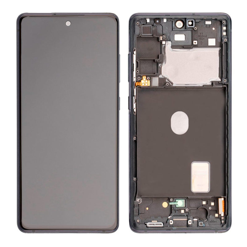 OLED LCD Digitizer Screen Assembly with Frame Replacement for Galaxy S20 FE G780-G781 - Cloud Navy