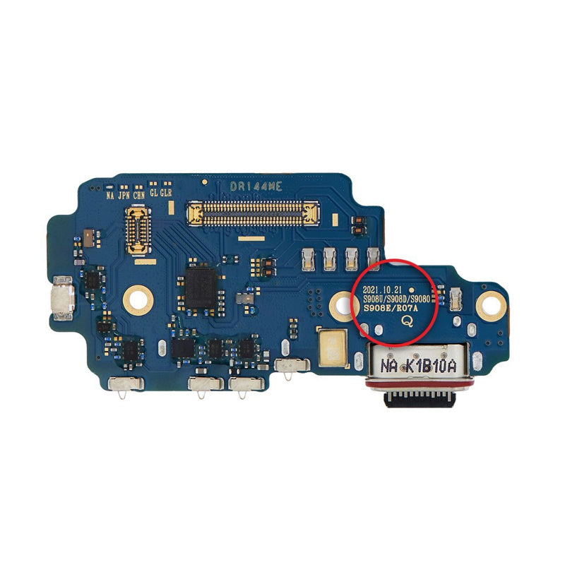 Charger Port Flex Board Replacement For Galaxy S22 Ultra 5G S908U