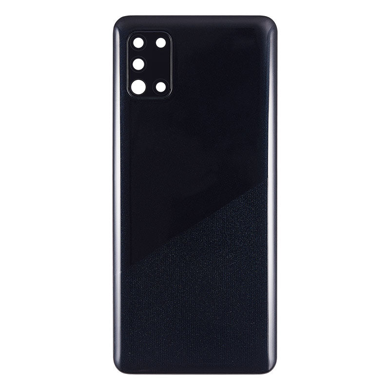Back Battery Cover Glass Replacement for Galaxy A31 2020 A315- Black