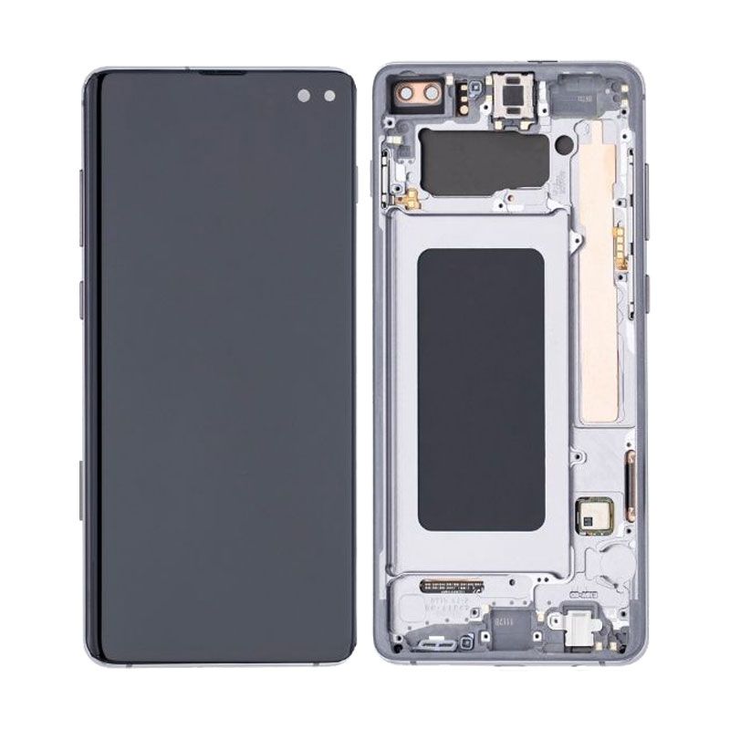 LCD Digitizer Screen Assembly with Frame Incell for Galaxy S10 Plus G975 - Black