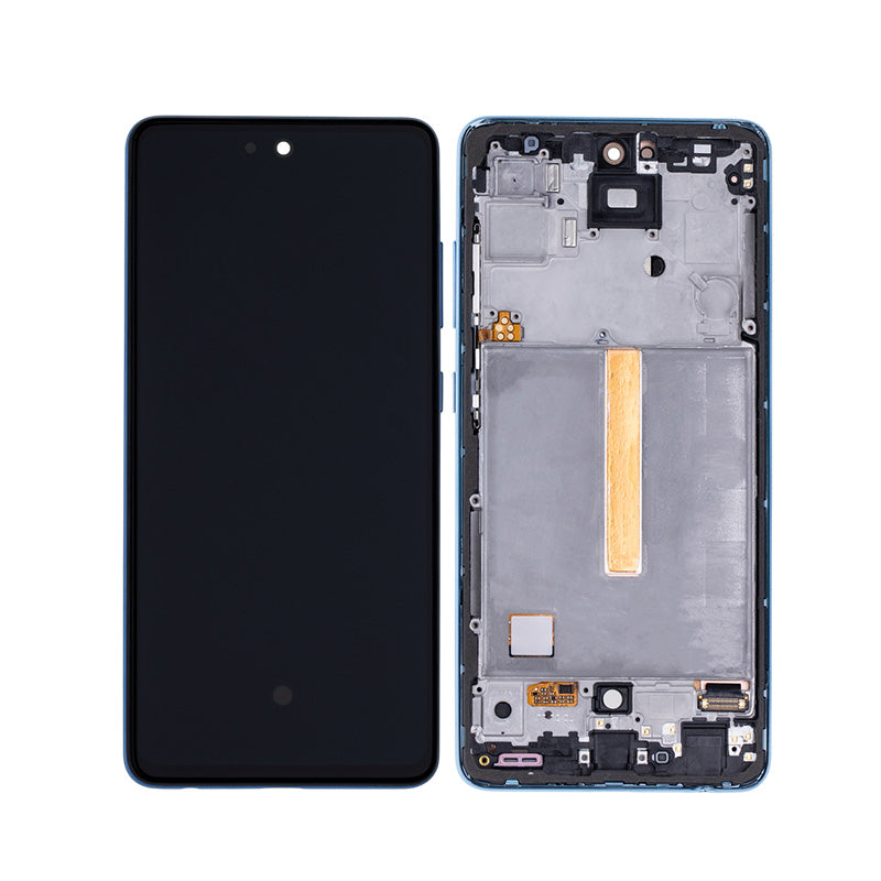 LCD Digitizer Screen Assembly with Frame Service Pack for Galaxy A52/ A52 5G/ A52s- Awesome Blue
