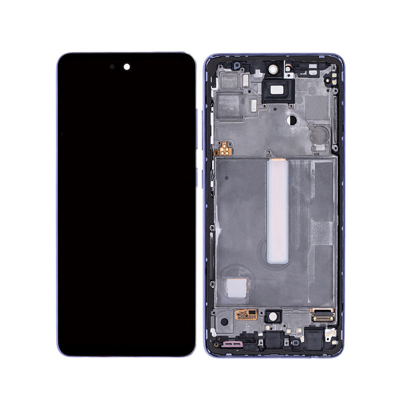 LCD Digitizer Screen Assembly with Frame Service Pack for Galaxy A52/ A52 5G/ A52s- Awesome Violet