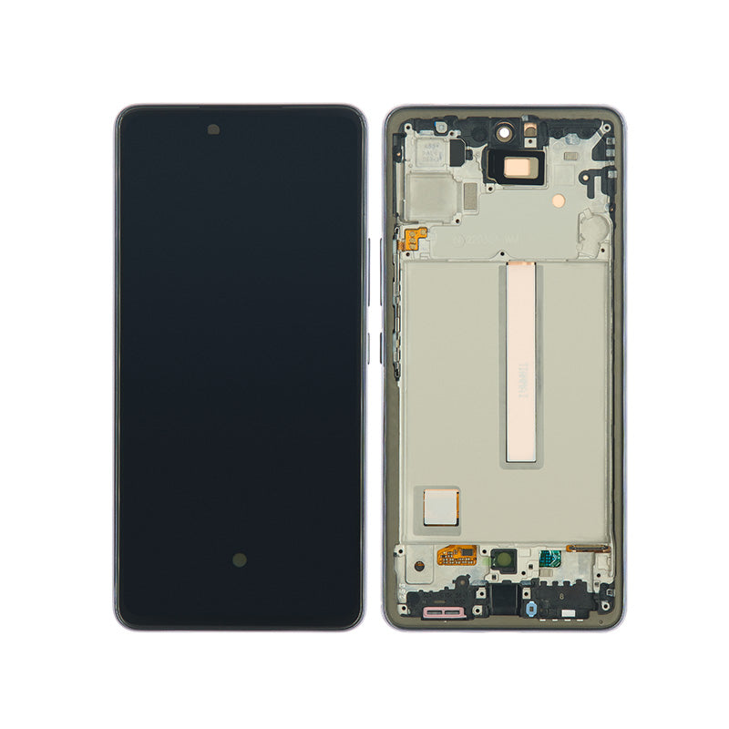 LCD Digitizer Screen Assembly with Frame Service Pack for Galaxy A53 5G 2022 A536- Black