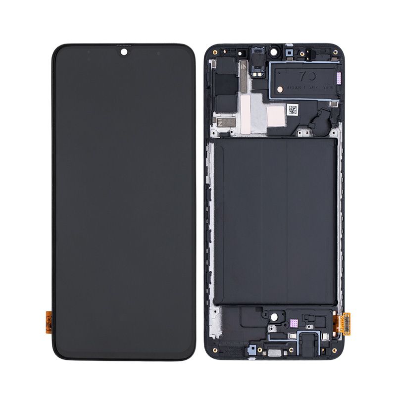 OLED LCD Touch Screen Assembly with Frame Replacement For Galaxy A70 2019 A705