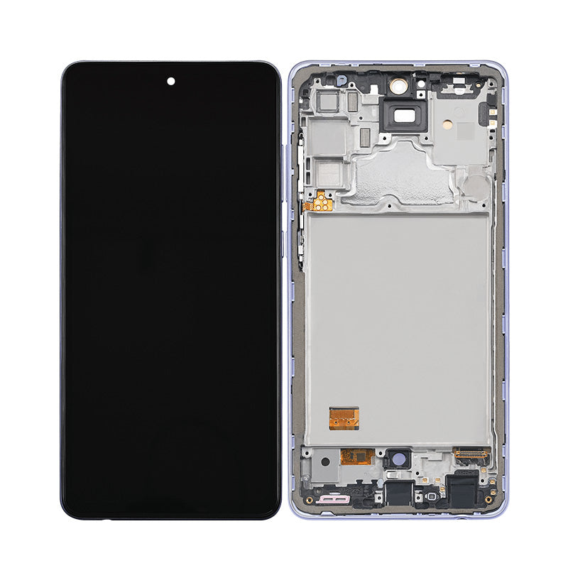 LCD Touch Screen Assembly With Frame For Galaxy A72 A725- Awesome Violet