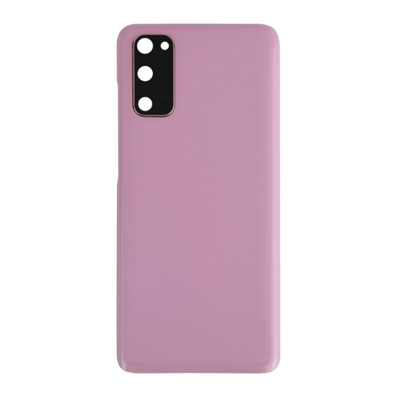 Back Battery Cover Glass Replacement With Camera Lens for Galaxy S20/ S20 5G G981 - Cloud Pink