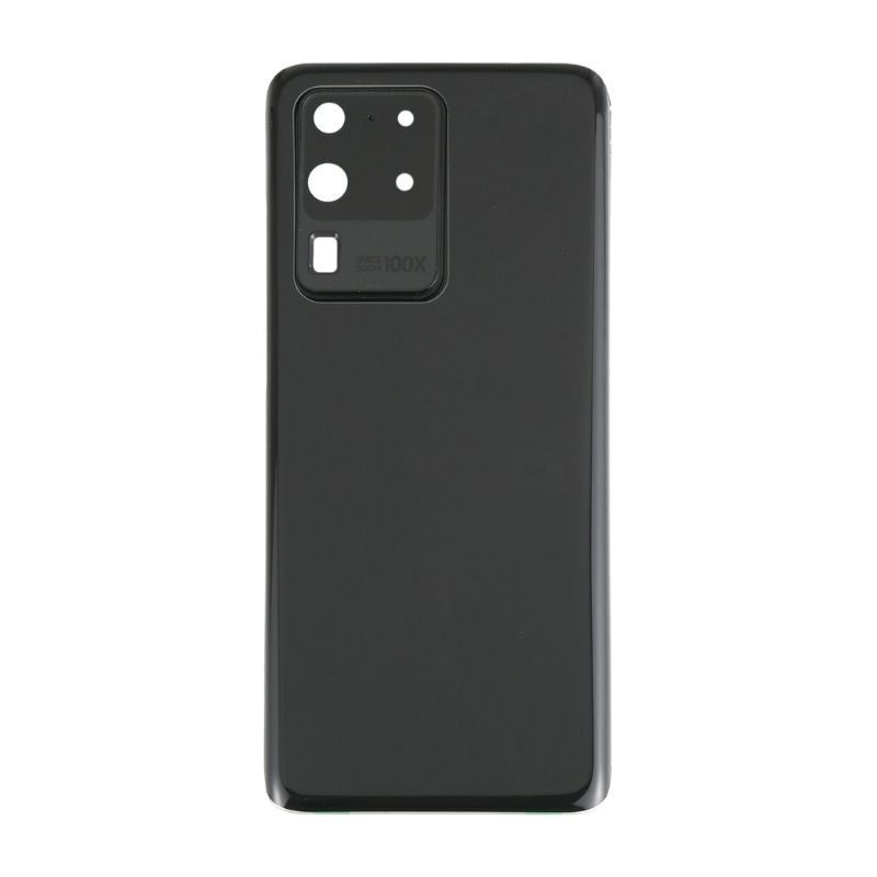 Back Battery Cover Glass With Camera Lens for Galaxy S20 Ultra / S20 Ultra 5G - Cosmic Black