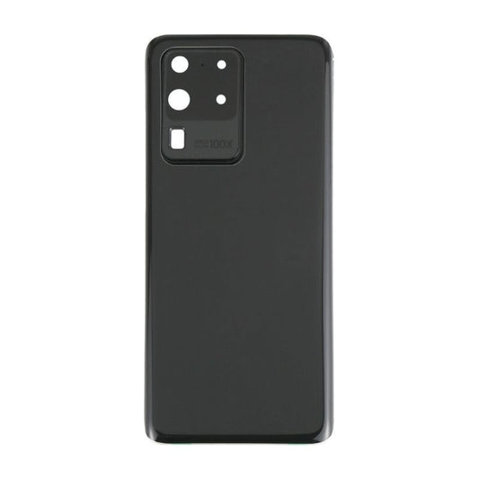 Back Battery Cover Glass With Camera Lens for Galaxy S20 Ultra / S20 Ultra 5G - Cosmic Black