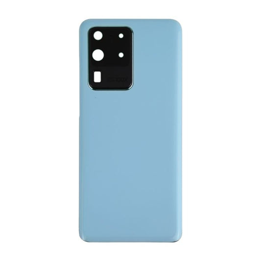 Back Battery Cover Glass With Camera Lens for Galaxy S20 Ultra / S20 Ultra 5G - Cosmic Blue