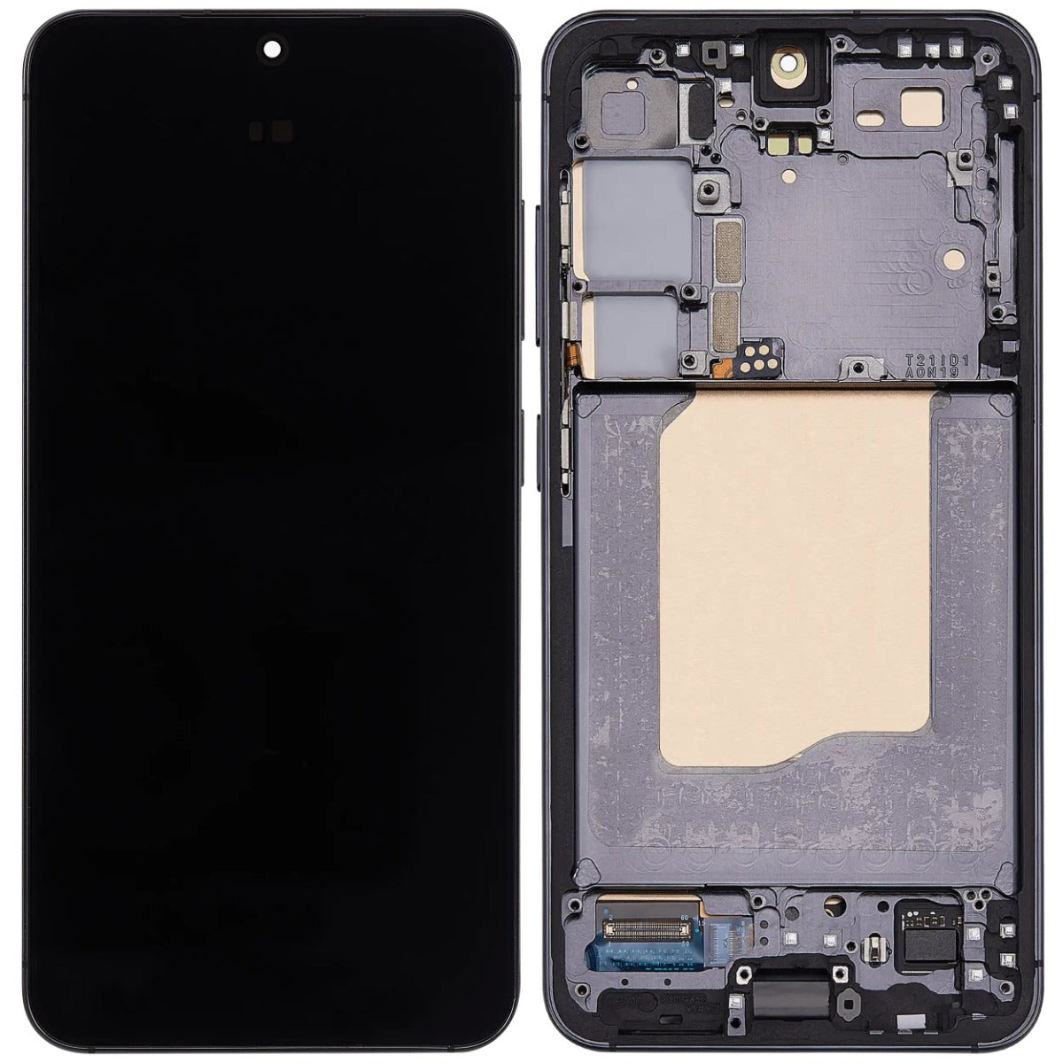 LCD Screen Assembly with Frame (Service Pack) Replacement for Galaxy S25 5G- Blue Black