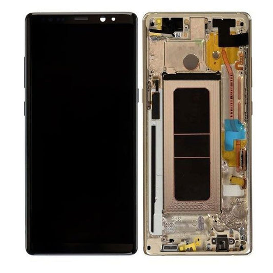 LCD Digitizer Screen Assembly with Frame Service Pack for Galaxy Note 8 N950 - Maple Gold