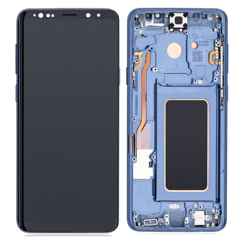 LCD Digitizer Screen Assembly With Frame Service Pack for Galaxy S9 Plus G965 - Coral Blue